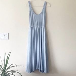 Reformation Rou Stretch Knit Midi Dress - Light Blue size Small